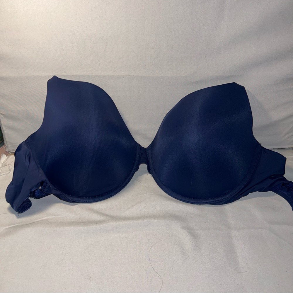 Victoria's Secret Bra Uplift Semi Demi Deep Blue Navy Underwire